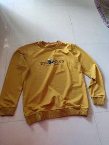 Mustard Yellow Graphic Sweatshirt
