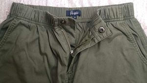 Olive Green Wide Leg Pants