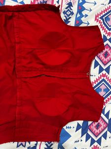 red colour suit with dupatta Pant