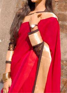 Pink Colour Stylish Georgette Sari