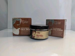 Qraa Men Face Pack Scrub Combo