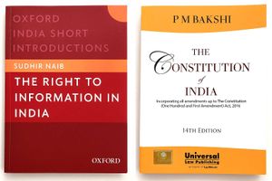 Combo: Right to Information & Constitution Of Indi