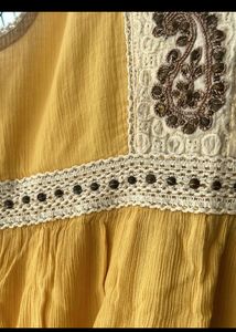 Branded Tunic/dress With Embroidery
