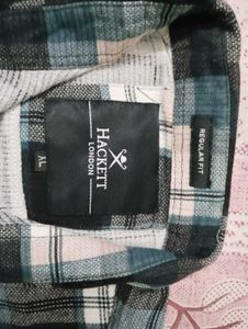 Hackett London Plaid Shirt L Size