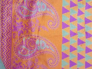 Bright Yellow Colour Beautiful Saree with a Small