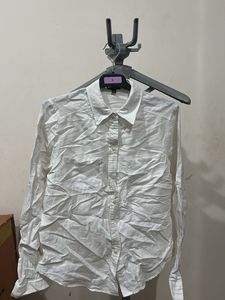 Classic White Button-Up Shirt