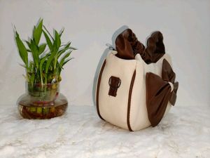 Cute Bow Accent Handbag