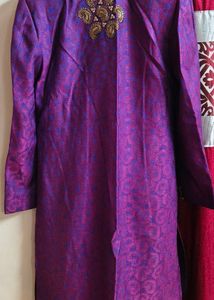 Men's Purple Sherwani