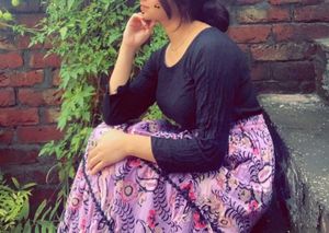 Bohemian Floral Print Maxi Skirt