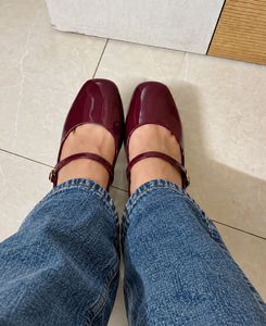 Red Patent Leather Tassel Loafers