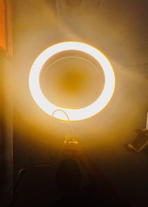 USB LED Ring Light , video editing reels . rin