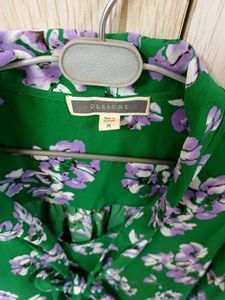 Chic Floral Tie-Neck Loose Top