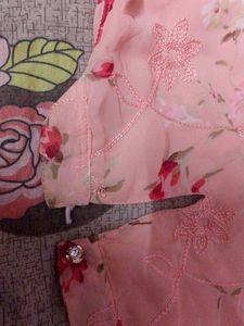 Pink Floral Kurta