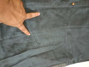 Charcoal colour Kurta with pockets