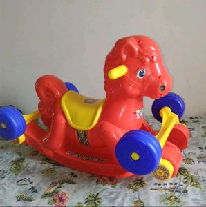 Vibrant Red Rocking Horse Toy