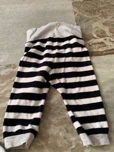 Baby Girls Striped &amp; Grey Pants Set