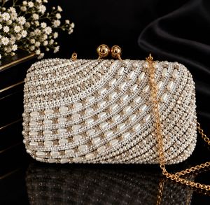 Beaded Pearl Clutch Bag