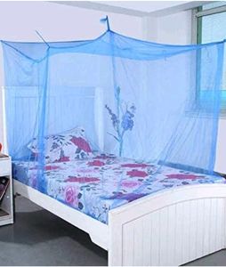 💫 Polycotton Mosquito net for Bed (Blue, 4 x 6.5) ft pack of 1 pc all brand new just arrived stock as per available colour only one colour blue