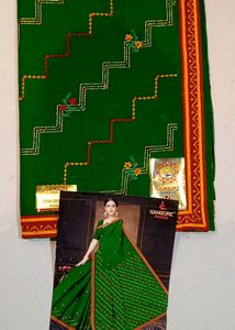 Cotton Green Saree