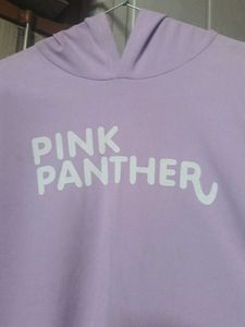 Lavender Panther Hoodie Dress