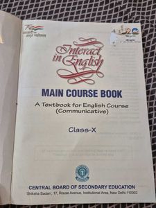 main course book communicative class 10