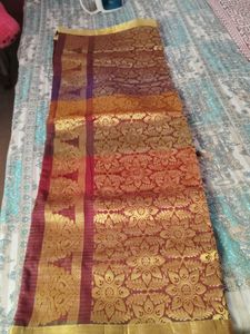 Elegant Red &amp; Gold Saree