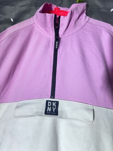 DKNY Colorblock Quarter Zip Jacket