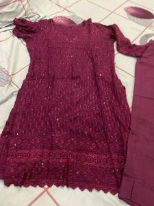 Elegant Maroon Kurta Set