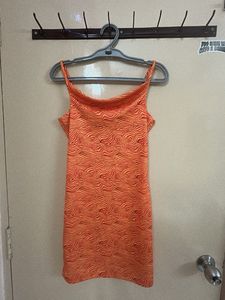 Sale - Orange Mini Dress - New
