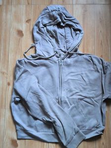 Cozy Grey Zip-Up Hoodie