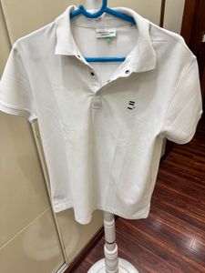 Classic White Lacoste Polo Shirt