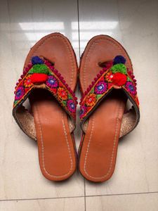 Multicoloured Ethnic Sandal - Size UK 5