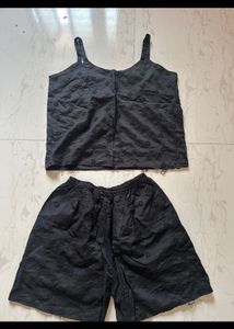 Summer Co-ord Set - Black