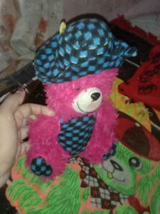 Pink Teddy Bear with Hat
