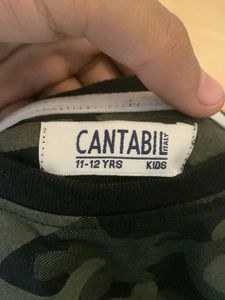 Men's Camo &amp; Text Graphic T-Shirt