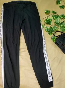 🖤women black track pant