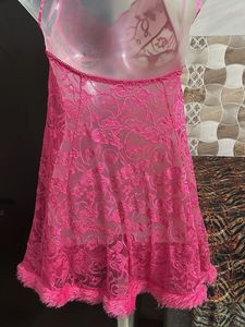 pink lace bodydoll nightwear