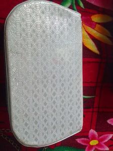 Elegant Silver Clutch Bag