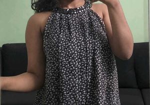 Chic Halter Neck Printed Top