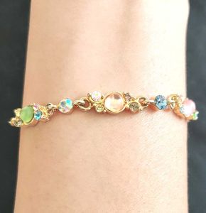 Archies Gold Plated Multicolour AD Bracelet