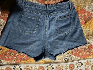Distressed Denim Shorts