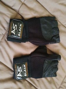 AS Black Gym Gloves
