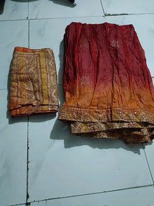 Bandhani Lehenga and dupatta set For Women