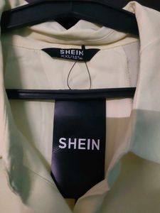 Shein Yellow Button-Up Shirt