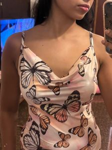 Butterfly Print Mini Dress