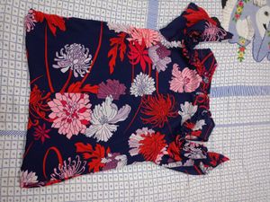 Floral Cold Shoulder Top