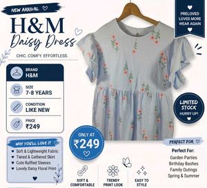 H&M Daisy Ruffled Dress