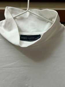 Classic White Turtleneck Top