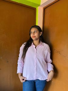 Pink Button-Up Shirt