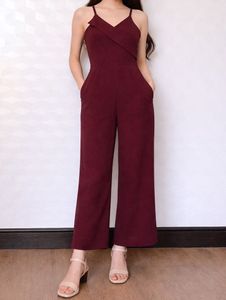 Chic Maroon Jumpsuit